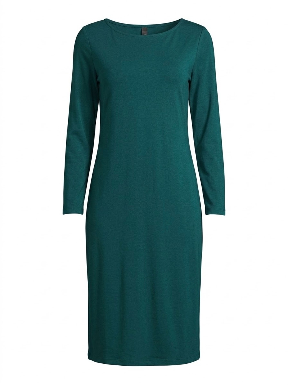 NWT Wild Fable Long Sleeve Boatneck Midi Dress Dark Teal Green XXL Minimalist